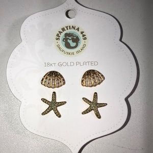 Spartina 449 18KT gold plated earrings
